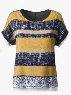 T-Shirts<T-shirt tendance à multiples motifs