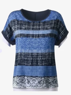 T-Shirts<T-shirt tendance à multiples motifs