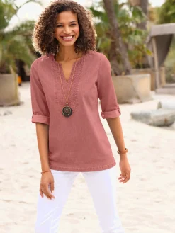 Collection L Tuniques<Tunique en jean pur coton