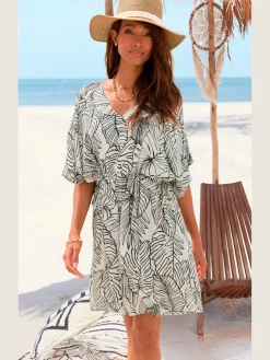 s.Oliver T-Shirts<Tunique longue encolure en v dégagée