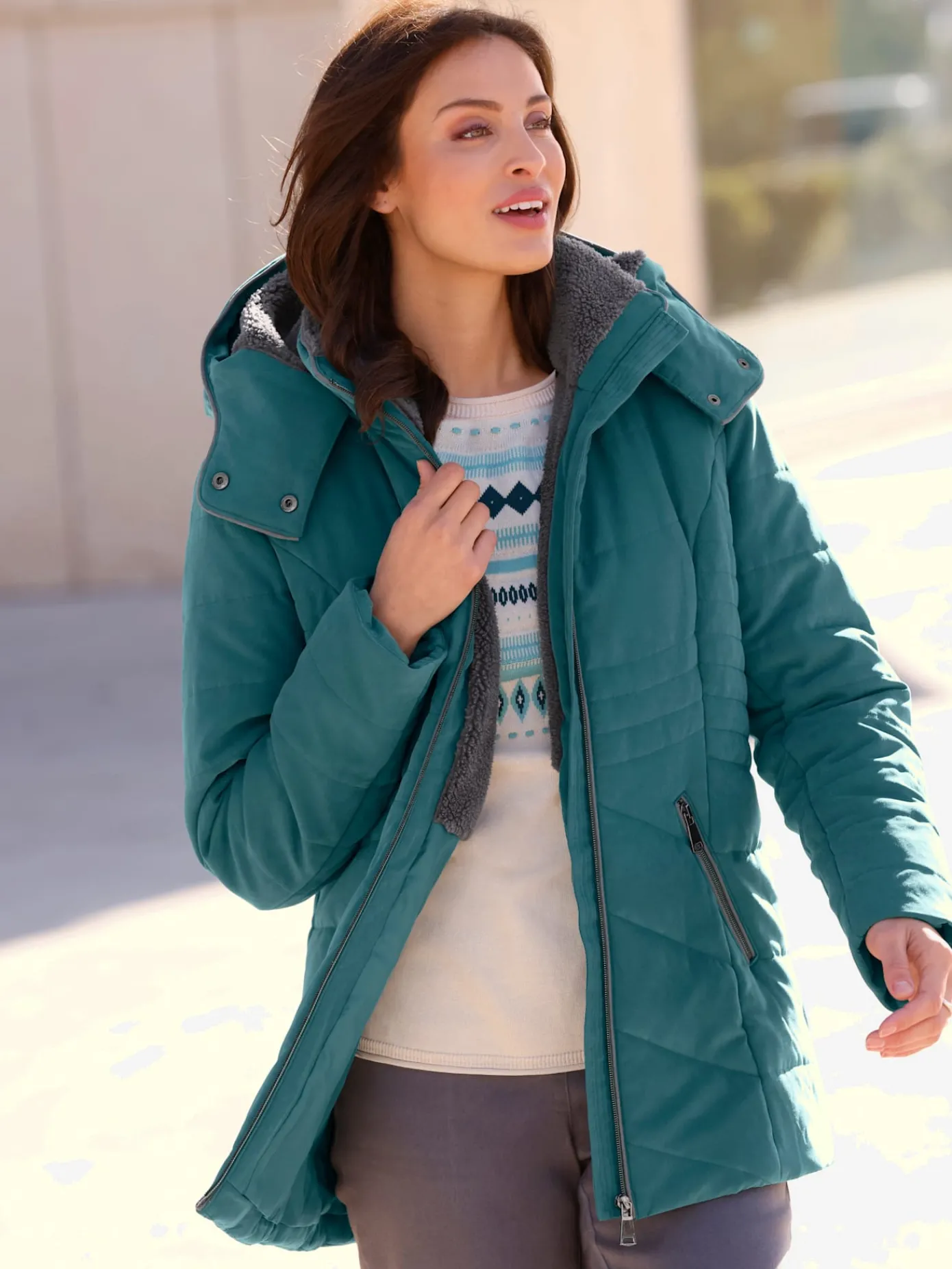 Vestes<Veste à capuche capuche amovible