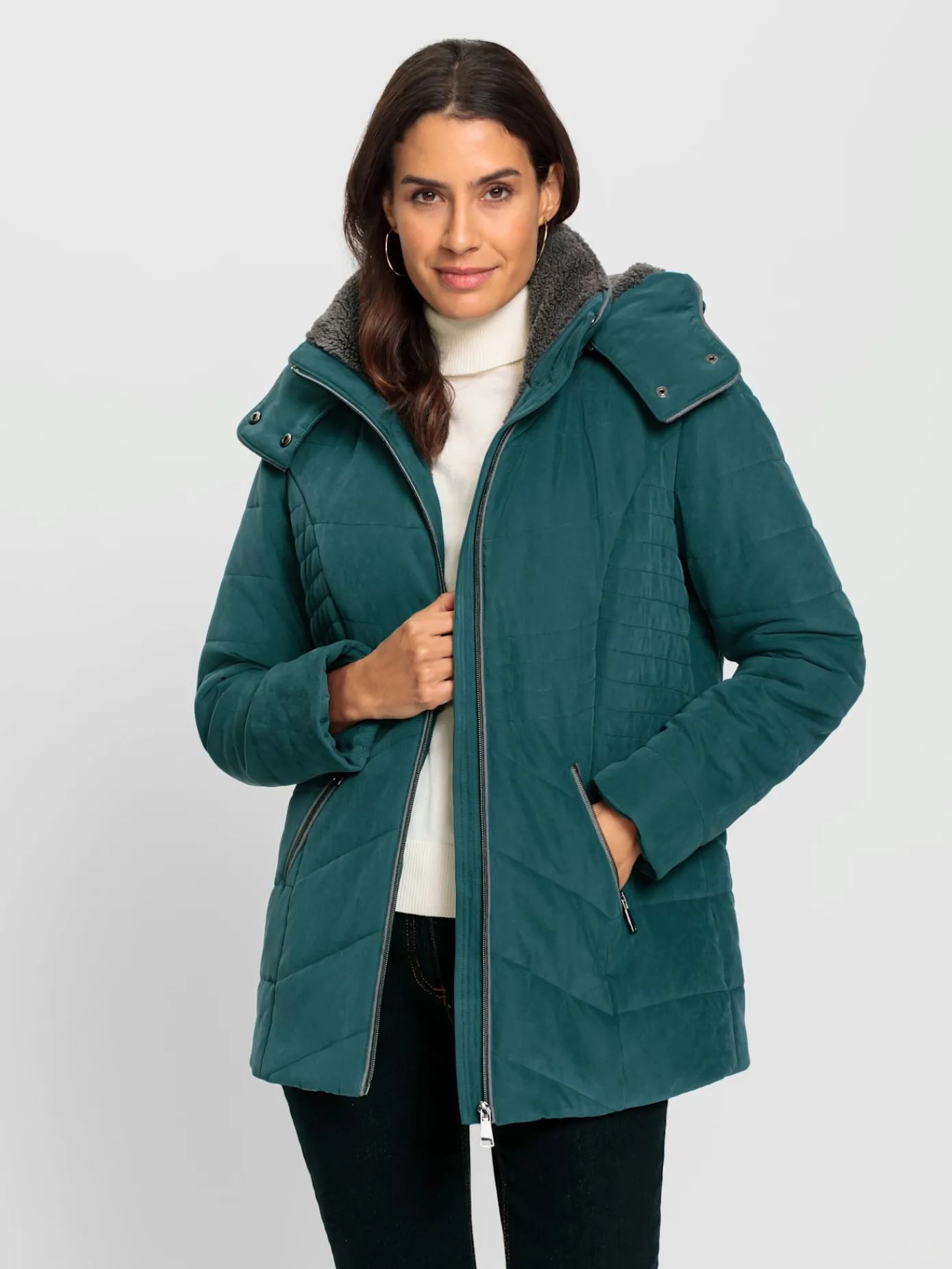 Vestes<Veste à capuche capuche amovible