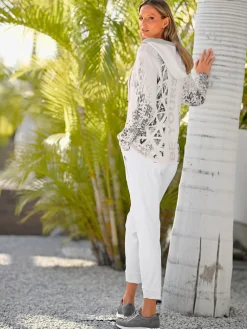 Rick Cardona Gilets Et Cardigans<Veste à capuche en tricot imprimé mode