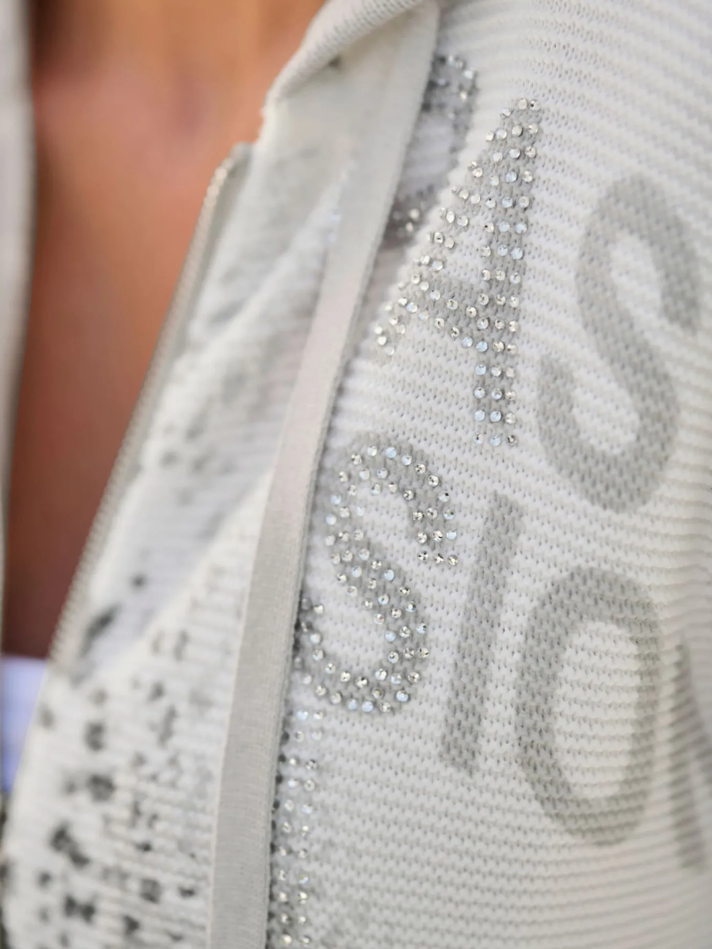 Rick Cardona Gilets Et Cardigans<Veste à capuche en tricot imprimé mode