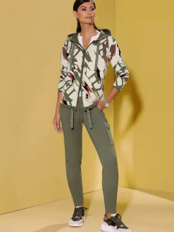 Creation L Gilets Et Cardigans<Veste à capuche en tricot 97% coton