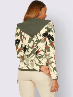 Creation L Gilets Et Cardigans<Veste à capuche en tricot 97% coton