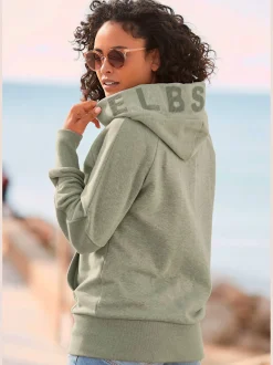 Elbsand T-Shirts<Veste à capuche grande capuche avec coulisse