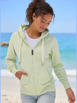 Elbsand T-Shirts<Veste à capuche grande capuche avec coulisse