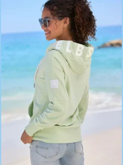 Elbsand T-Shirts<Veste à capuche grande capuche avec coulisse