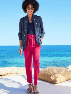 Linea Tesini Tailleurs|Blazers<Veste blazer mélange de lin de qualité