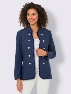 Linea Tesini Tailleurs|Blazers<Veste blazer mélange de lin de qualité
