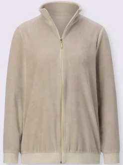 Plantier Tenues De Détente<Veste chandail en velours ras