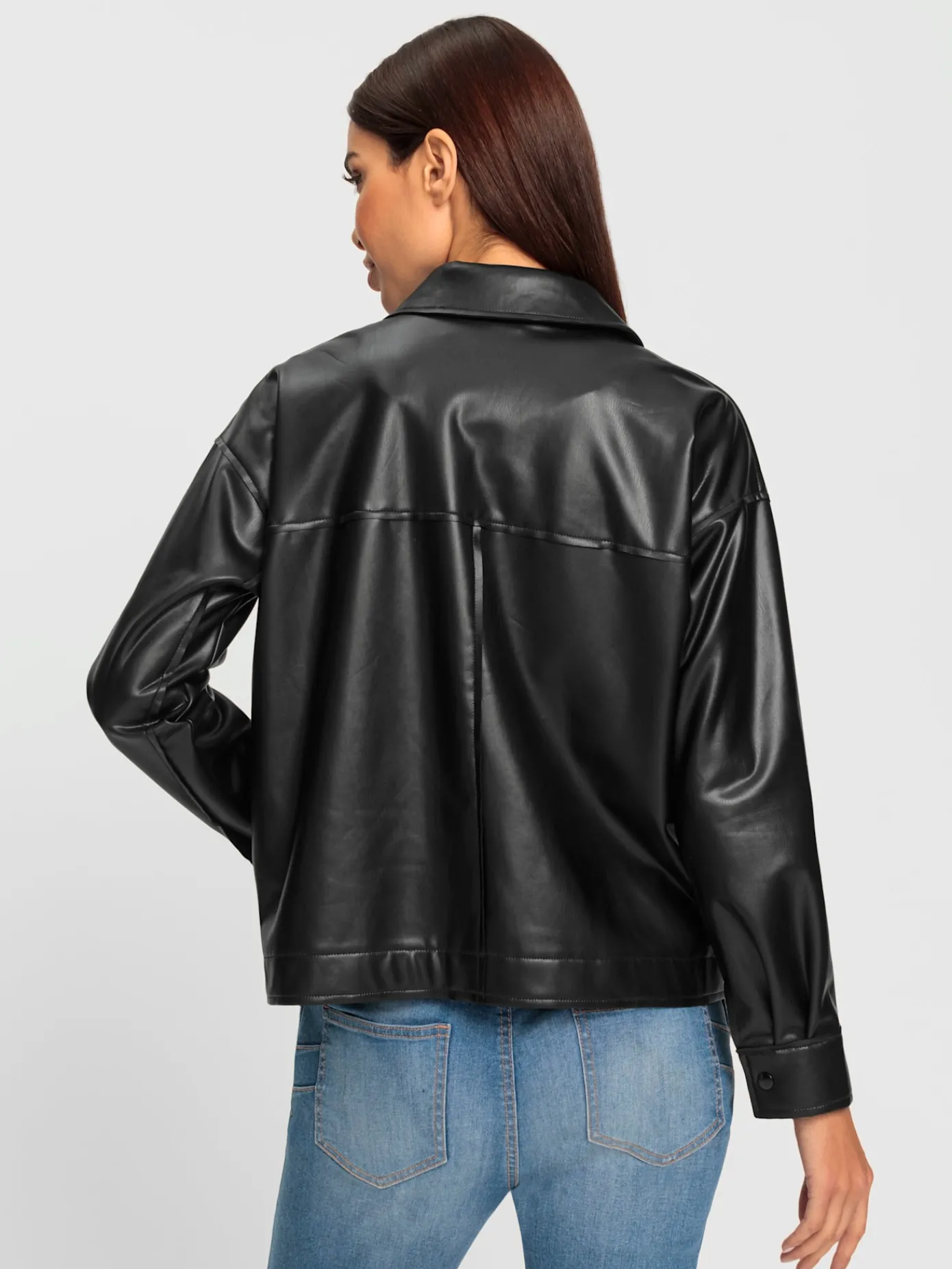 Rick Cardona Chemisiers<Veste chemisier imitation cuir souple