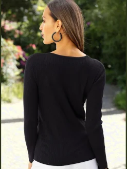 LASCANA Gilets Et Cardigans<Veste courte en tricot à structure côtelée