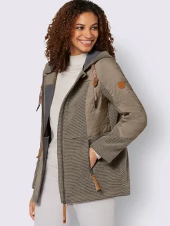 Collection L Vestes<Veste de mi-saison capuche à coulisse et stoppeurs