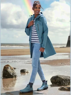 Elbsand Vestes<Veste de pluie parka longue à capuche