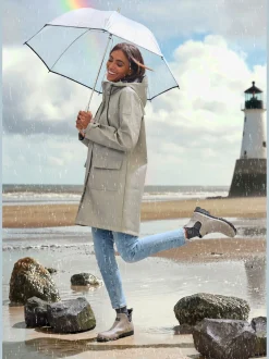 Elbsand Vestes<Veste de pluie parka longue à capuche