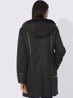 Creation L Vestes<Veste d'hiver imitation fourrure moelleuse