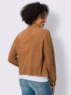 Linea Tesini Vestes<Veste en cuir coulisse à l'ourlet