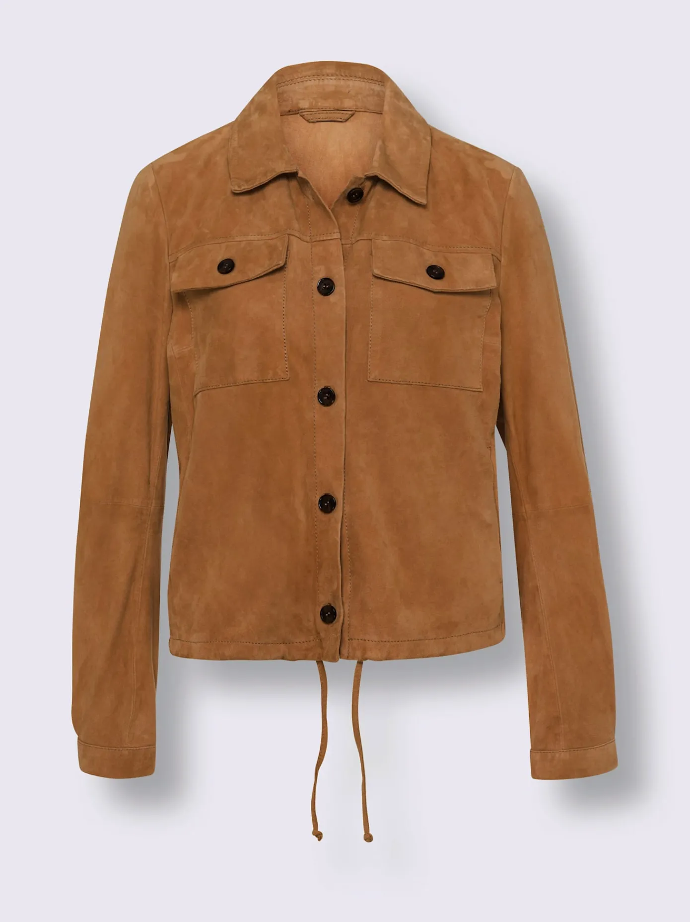 Linea Tesini Vestes<Veste en cuir coulisse à l'ourlet