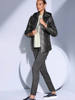 Creation L Vestes<Veste en cuir cuir agneau nappa doux