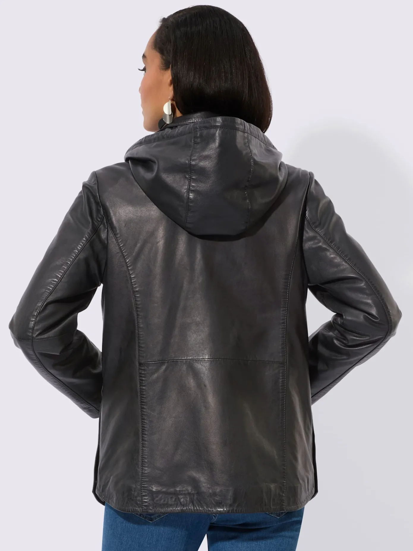 Creation L Vestes<Veste en cuir cuir agneau nappa doux