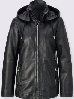 Creation L Vestes<Veste en cuir cuir agneau nappa doux