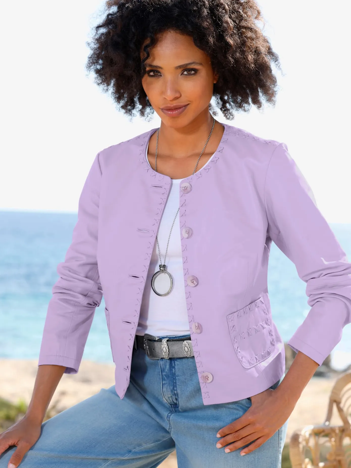 Linea Tesini Tenues De Cérémonie|Vestes<Veste en cuir cuir agneau nappa