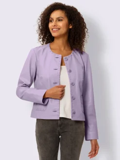Linea Tesini Tenues De Cérémonie|Vestes<Veste en cuir cuir agneau nappa