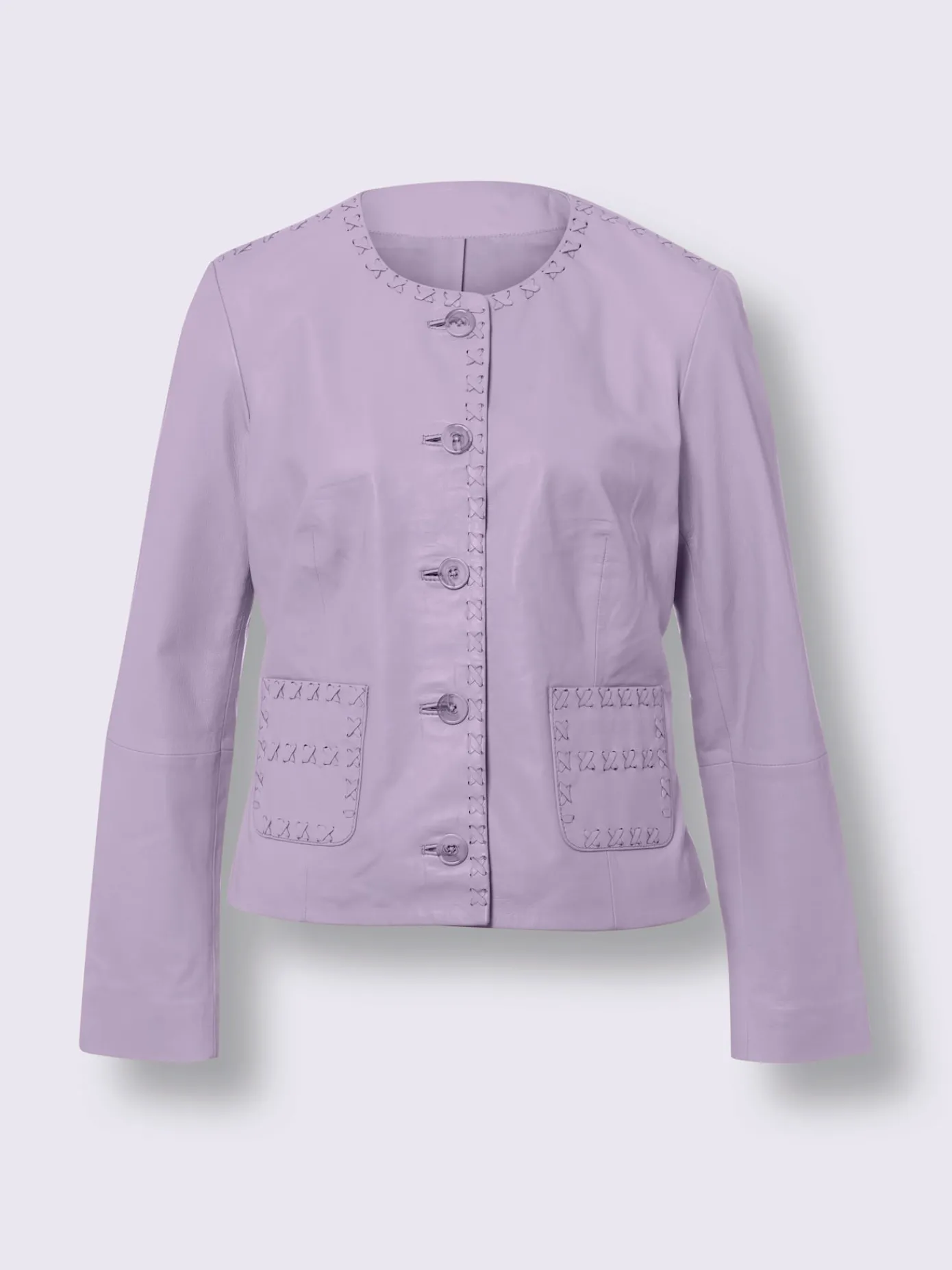 Linea Tesini Tenues De Cérémonie|Vestes<Veste en cuir cuir agneau nappa