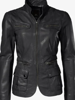 Linea Tesini Vestes<Veste en cuir cuir d'agneau souple