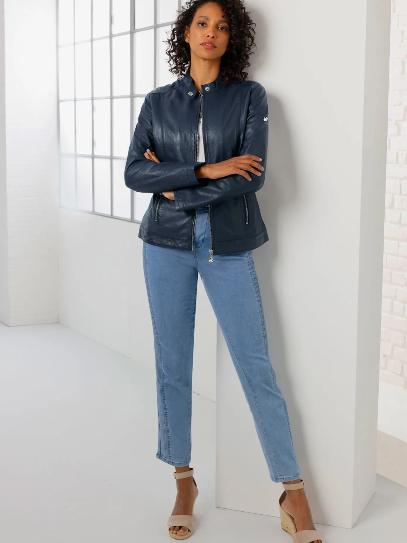 Mainpol Vestes<Veste en cuir haute qualité