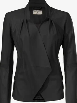 Ashley Brooke Vestes<Veste en cuir modèle décontracté et élégant