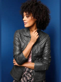 Mainpol Vestes<Veste en cuir pur cuir d'agneau nappa