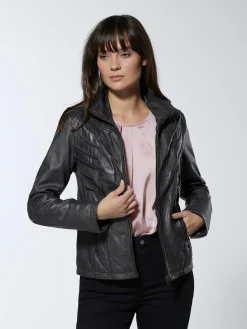 Mainpol Vestes<Veste en cuir pur cuir d'agneau nappa
