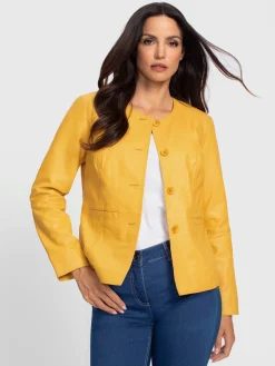 Ashley Brooke Vestes<Veste en cuir pur cuir d'agneau nappa