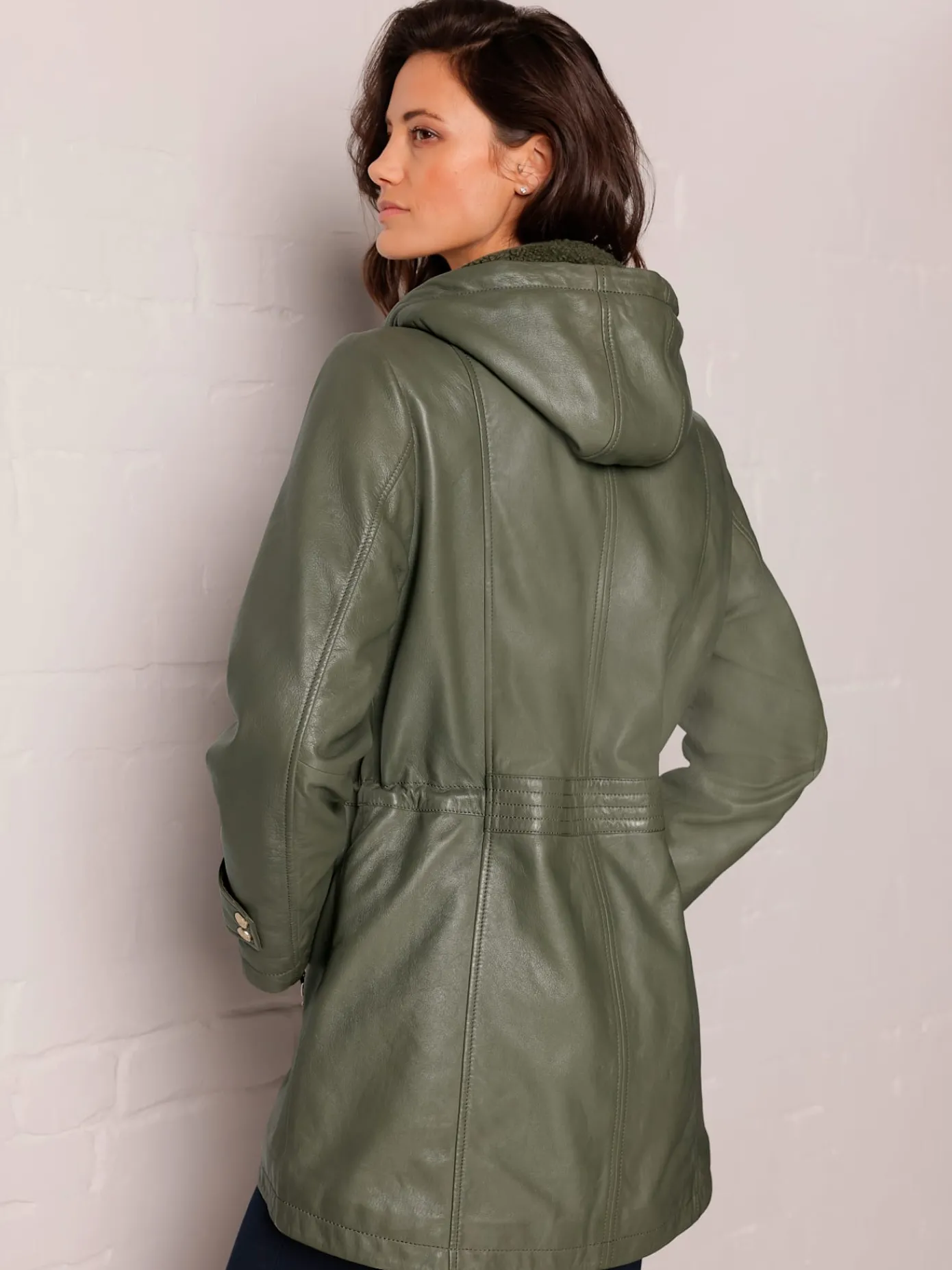 Mainpol Vestes<Veste en cuir pur cuir d'agneau nappa