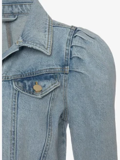 Vivance Vestes<Veste en jean avant boutonné