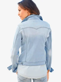 Linea Tesini Vestes<Veste en jean effet et usé