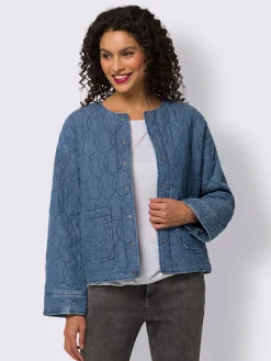 Linea Tesini Vestes<Veste en jean piquage tendance