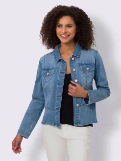 Linea Tesini Vestes<Veste en jean poches poitrine pratiques