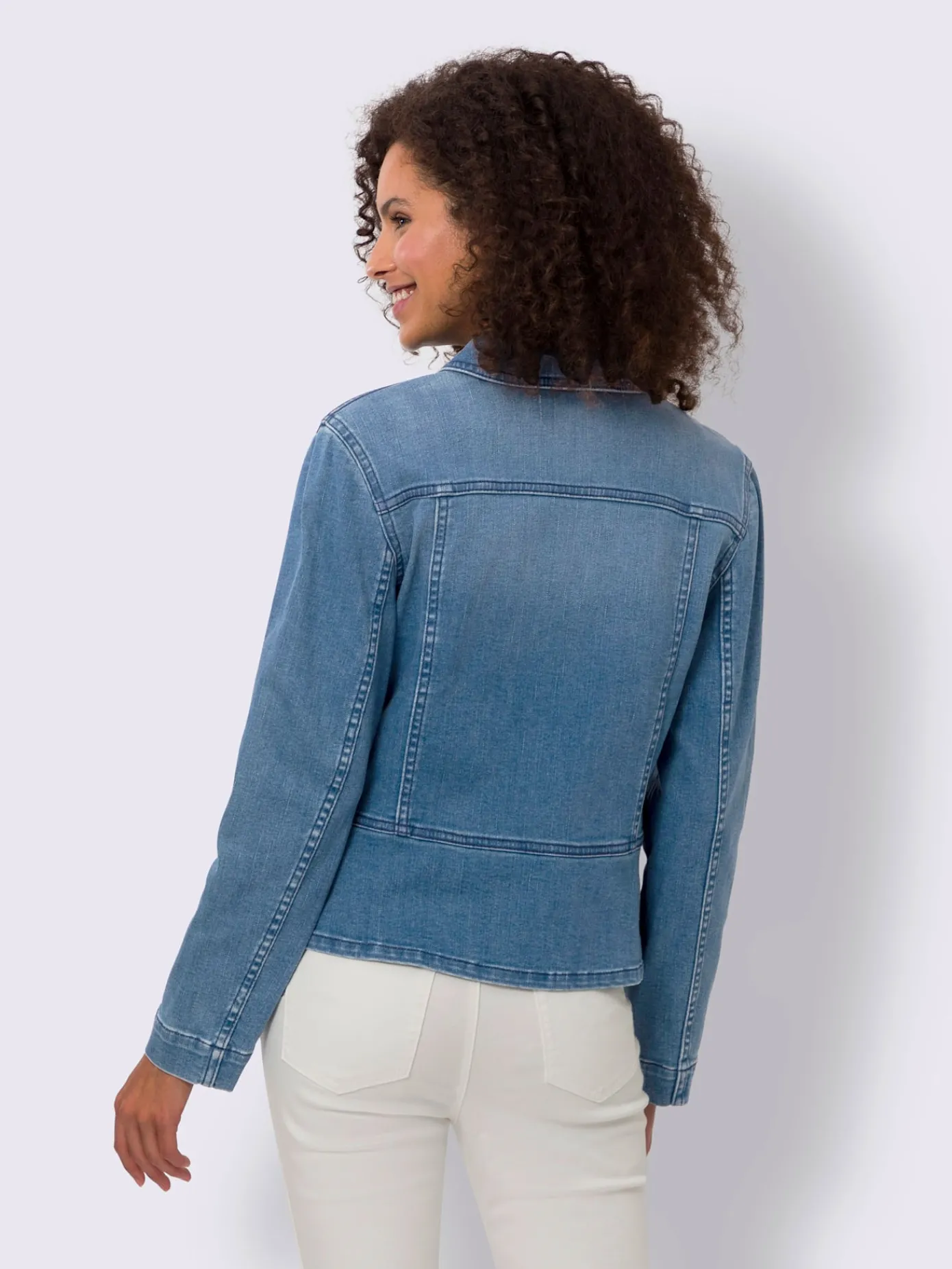 Linea Tesini Vestes<Veste en jean poches poitrine pratiques