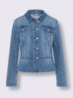 Linea Tesini Vestes<Veste en jean poches poitrine pratiques
