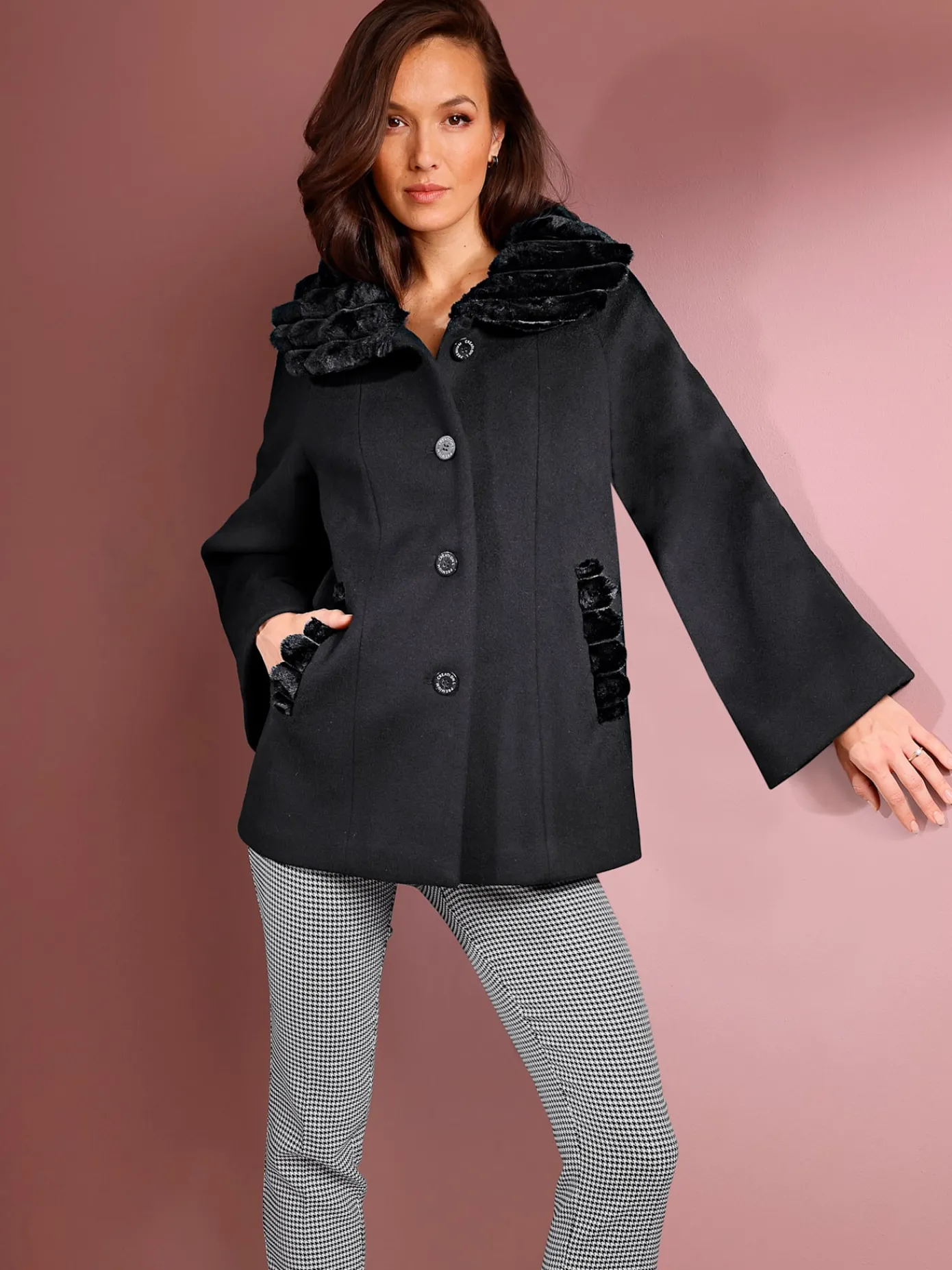 CREATION L PREMIUM Vestes<Veste en laine 100% laine