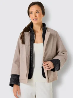 CREATION L PREMIUM Vestes<Veste en laine empiècement gilet