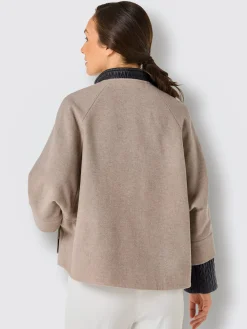 CREATION L PREMIUM Vestes<Veste en laine empiècement gilet