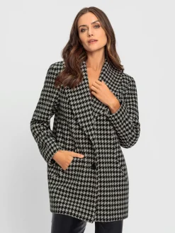 Ashley Brooke Vestes<Veste en laine motif pied-de-poule