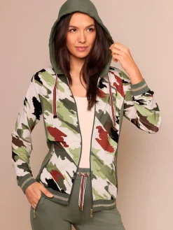 CREATION L PREMIUM Tenues De Détente<Veste en modal et viscose matière sweat