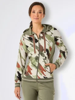 CREATION L PREMIUM Tenues De Détente<Veste en modal et viscose matière sweat