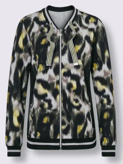 CREATION L PREMIUM Tenues De Détente<Veste en modal et viscose matière sweat